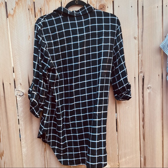 Calvin Klein  Windowpane Boyfriend Tunic - Picture 8 of 8